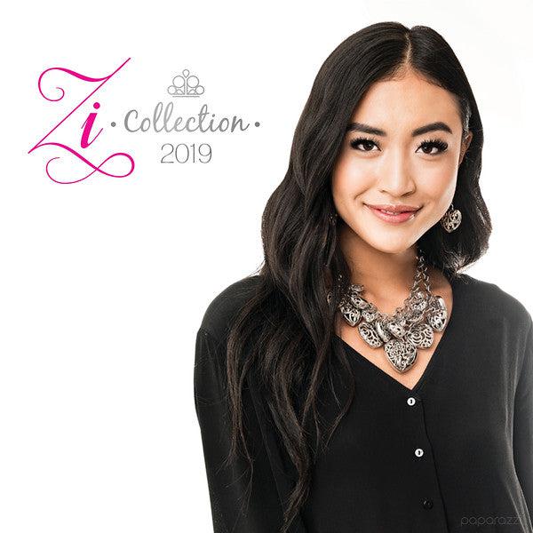 Cherish 2019 Zi Collection Necklace and matching Earrings - Paparazzi Accessories - stylized on model - CarasShop.com - Paparazzi Jewelry by Cara Jewels