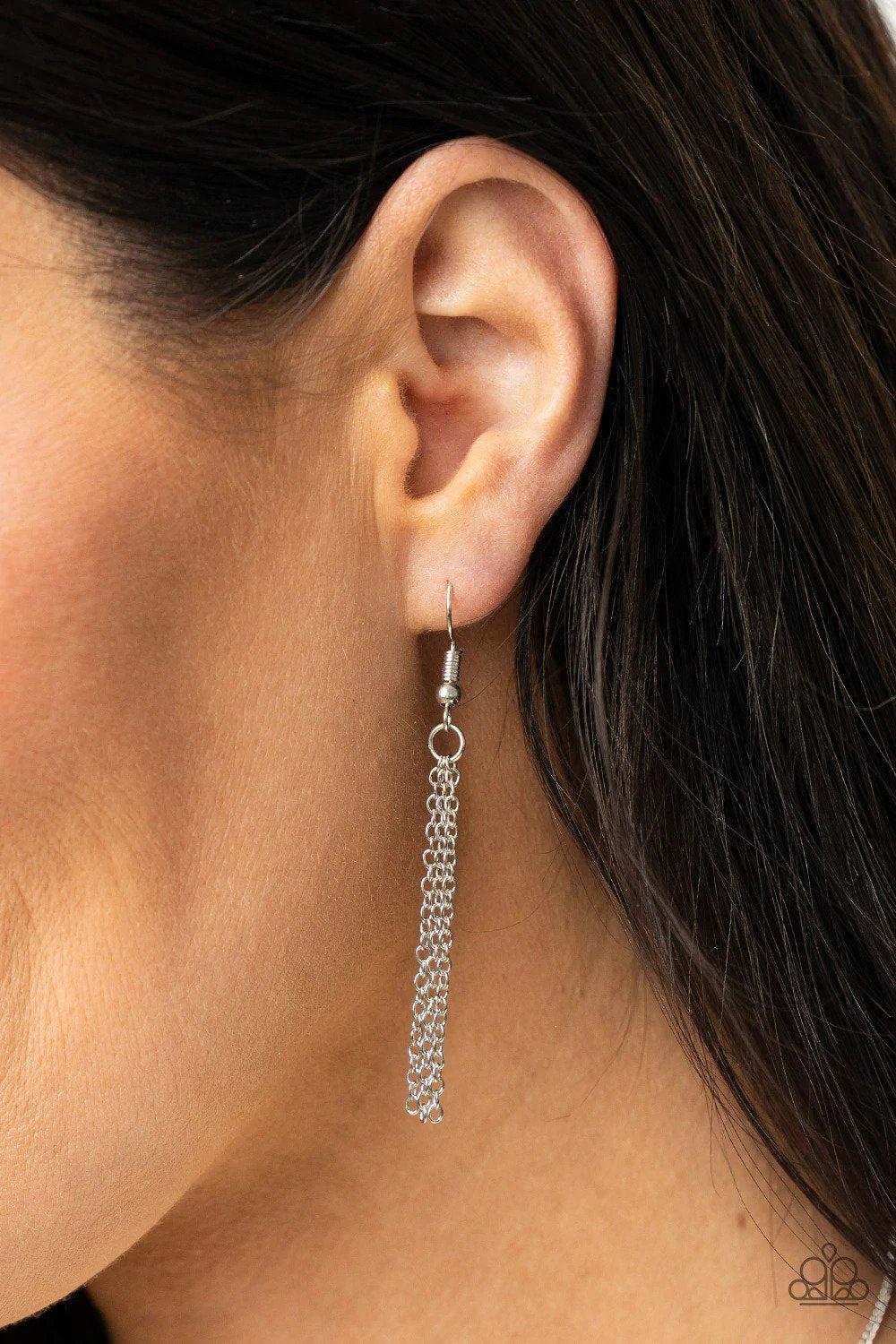 Eco Echoes Black Stone Necklace - Paparazzi Accessories - free matching earrings -CarasShop.com - Paparazzi Jewelry by Cara Jewels