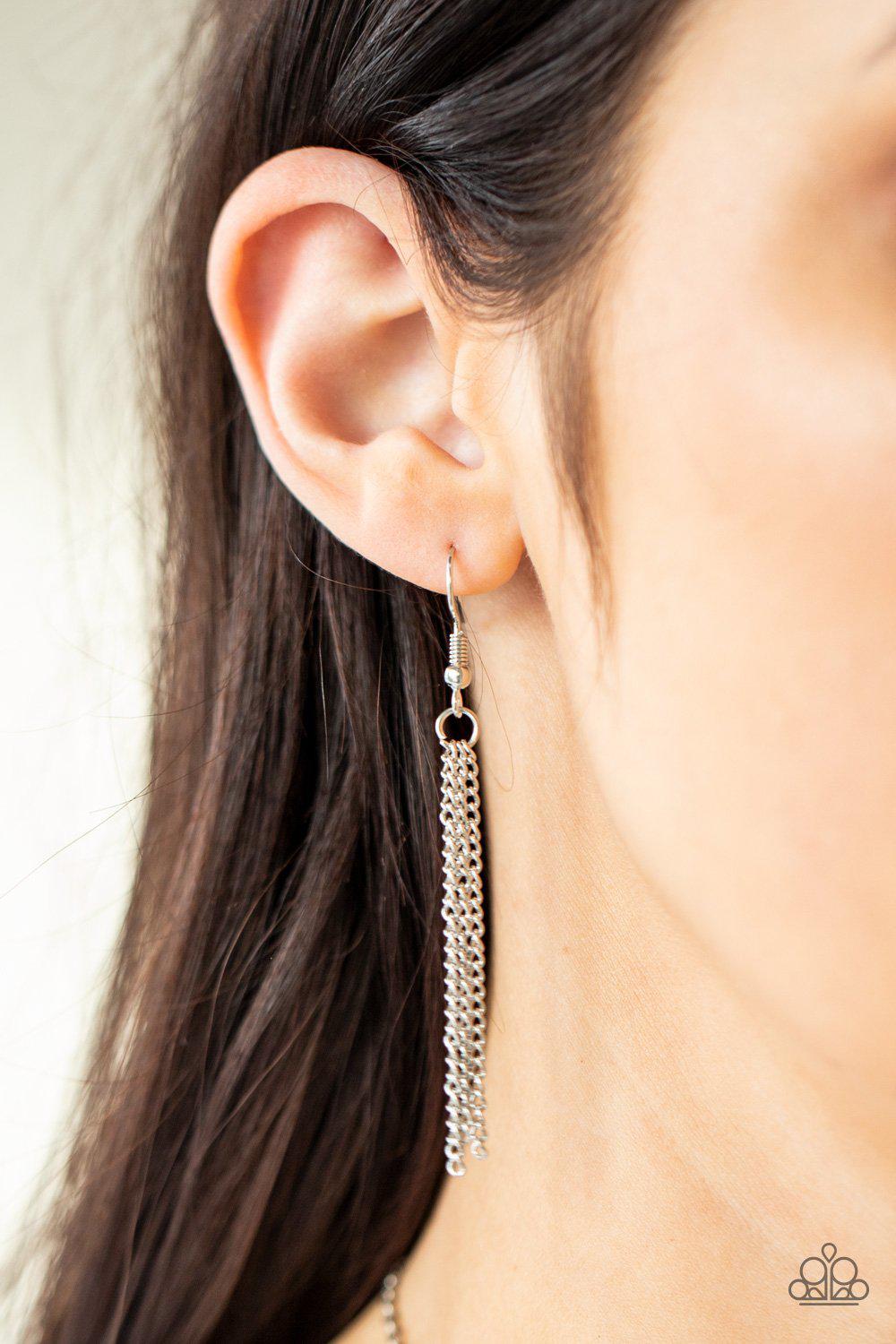 Eternal Spring Multi Pressed Flower Necklace - Paparazzi Accessories - free matching earrings -CarasShop.com - Paparazzi Jewelry by Cara Jewels