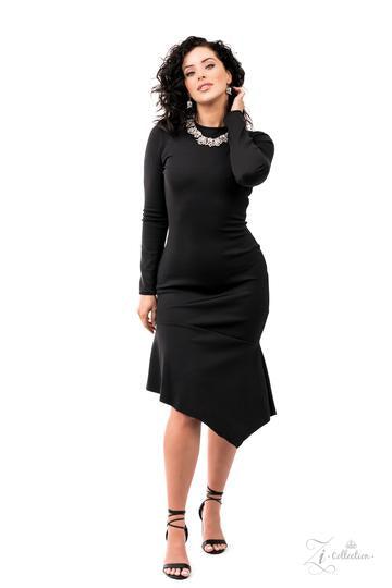 Exceptional 2021 Zi Collection Necklace - Paparazzi Accessories stylized on model wearing black - CarasShop.com - Paparazzi Jewelry by Cara Jewels