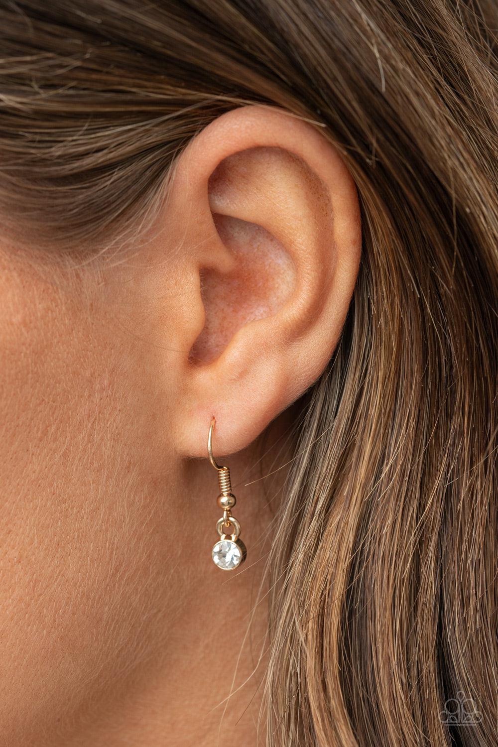 Forever Your Mom Gold Infinity Inspirational Necklace - Paparazzi Accessories - free matching earrings -CarasShop.com - Paparazzi Jewelry by Cara Jewels