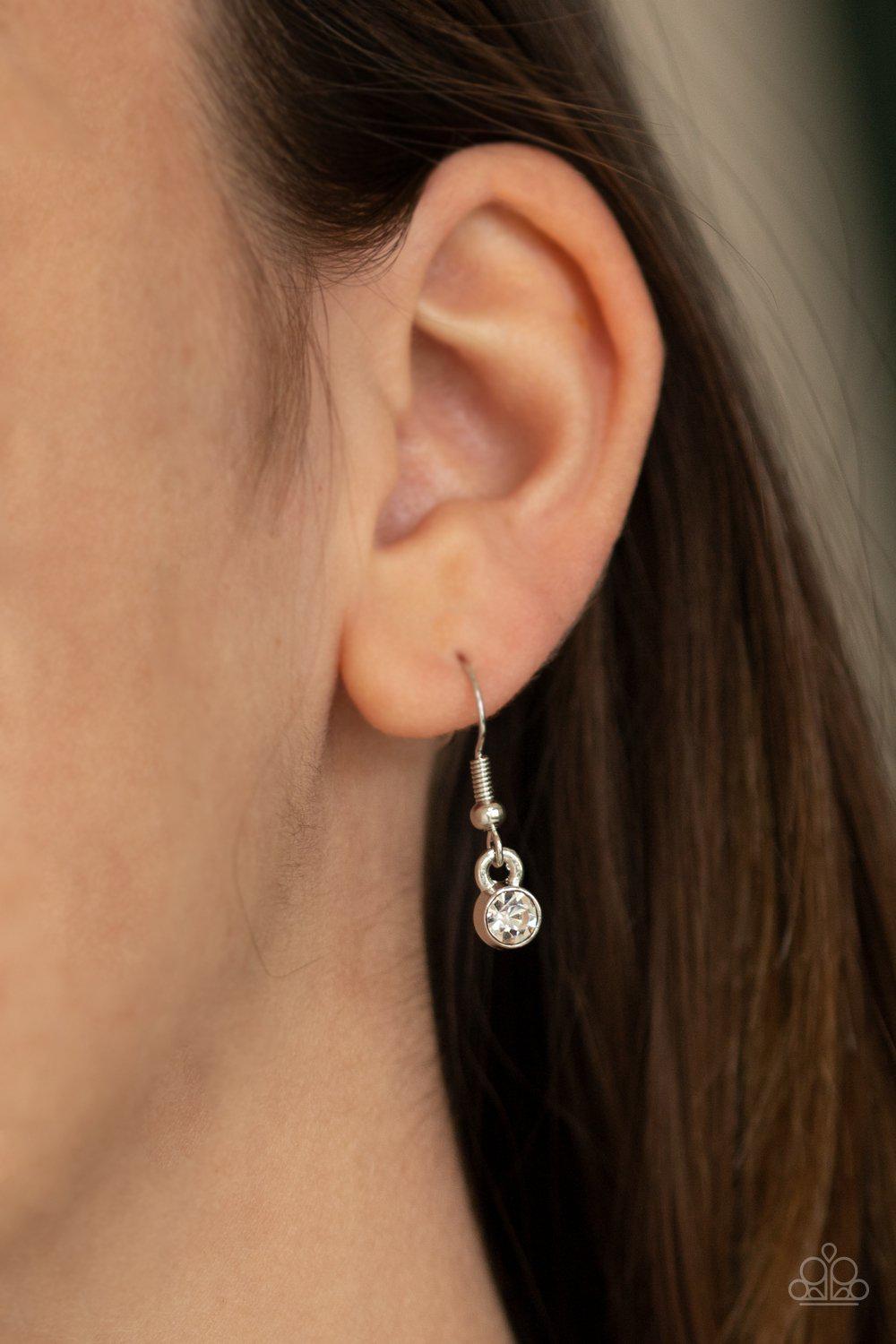 Frozen Gardens Purple Cat's Eye Stone Necklace - Paparazzi Accessories - free matching earrings -CarasShop.com - Paparazzi Jewelry by Cara Jewels