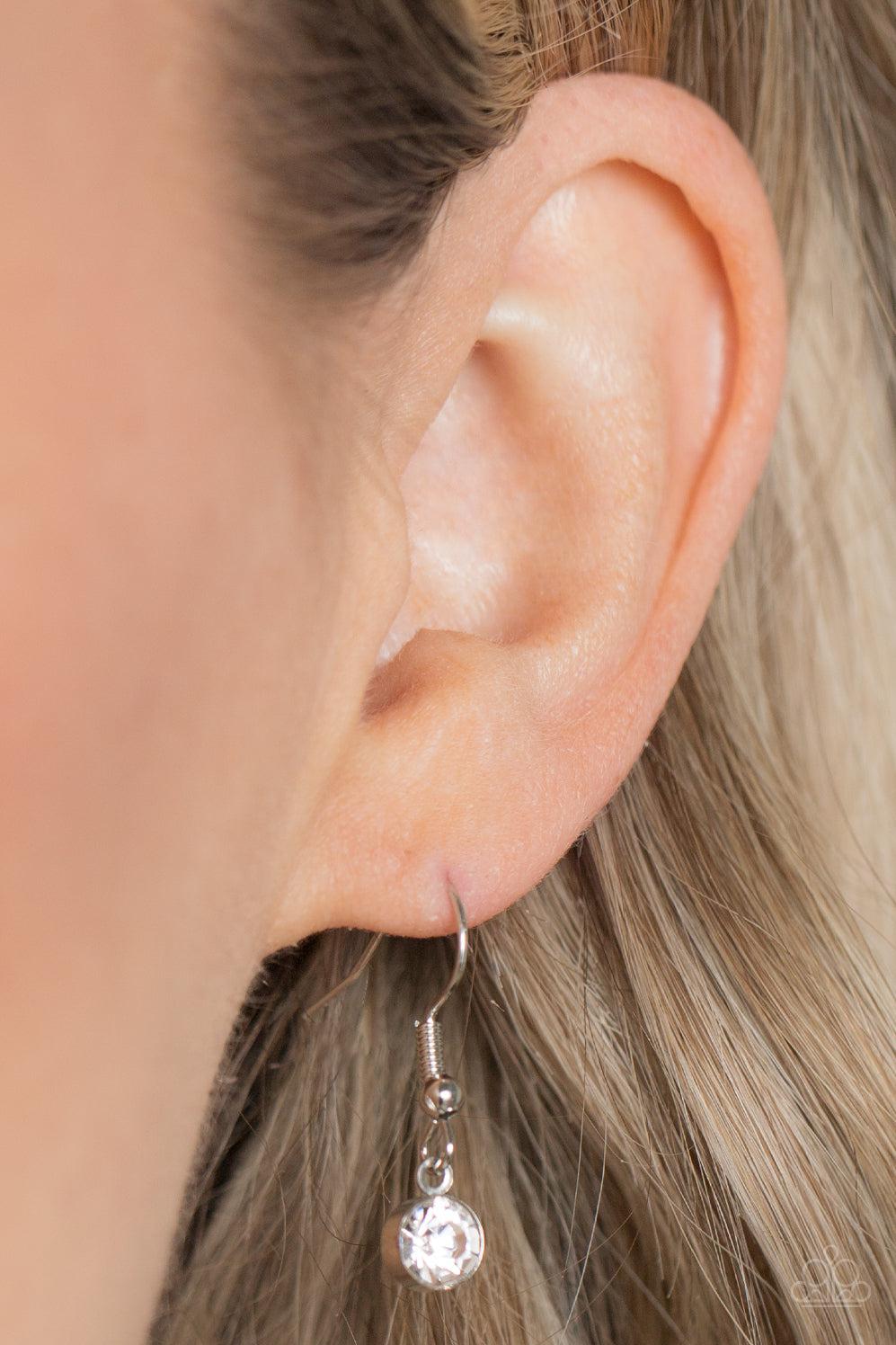 Garden Daydream Pink Cat's Eye Stone Flower Necklace - Paparazzi Accessories - free matching earrings -CarasShop.com - Paparazzi Jewelry by Cara Jewels