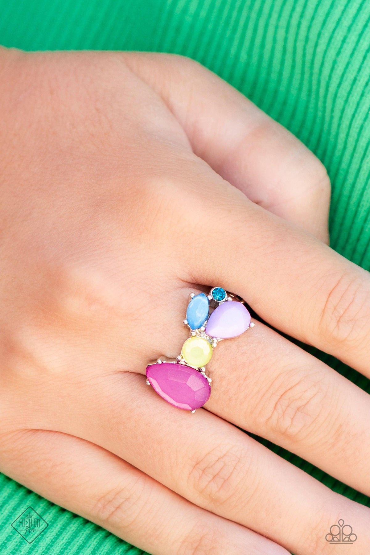 Glimpses of Malibu Set - May 2023 - Paparazzi Accessories- Ring - CarasShop.com - Paparazzi Jewelry by Cara Jewels