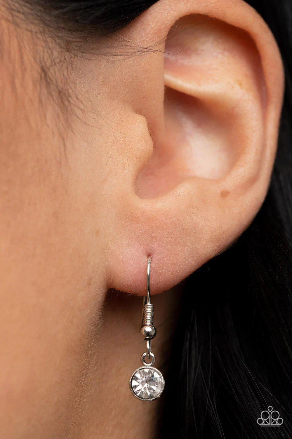 Happily Ever Ethereal Blue Necklace - Paparazzi Accessories - free matching earrings -CarasShop.com - Paparazzi Jewelry by Cara Jewels