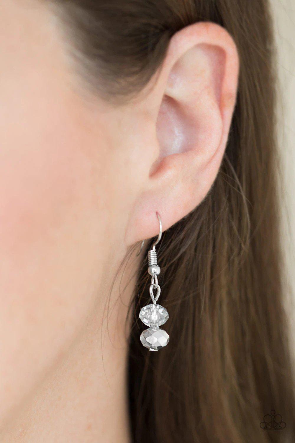 High Standards Silver Necklace - Paparazzi Accessories - free matching earrings -CarasShop.com - Paparazzi Jewelry by Cara Jewels