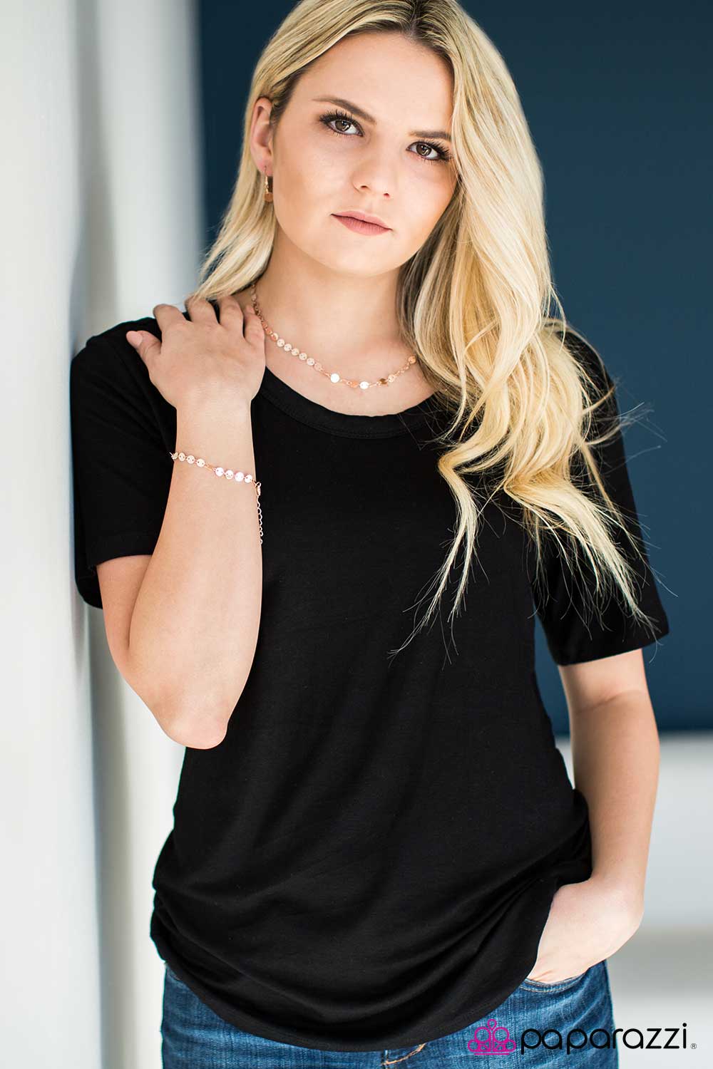 Let There Be Spotlight Gold Necklace - Paparazzi Accessories-CarasShop.com - Paparazzi Jewelry by Cara Jewels