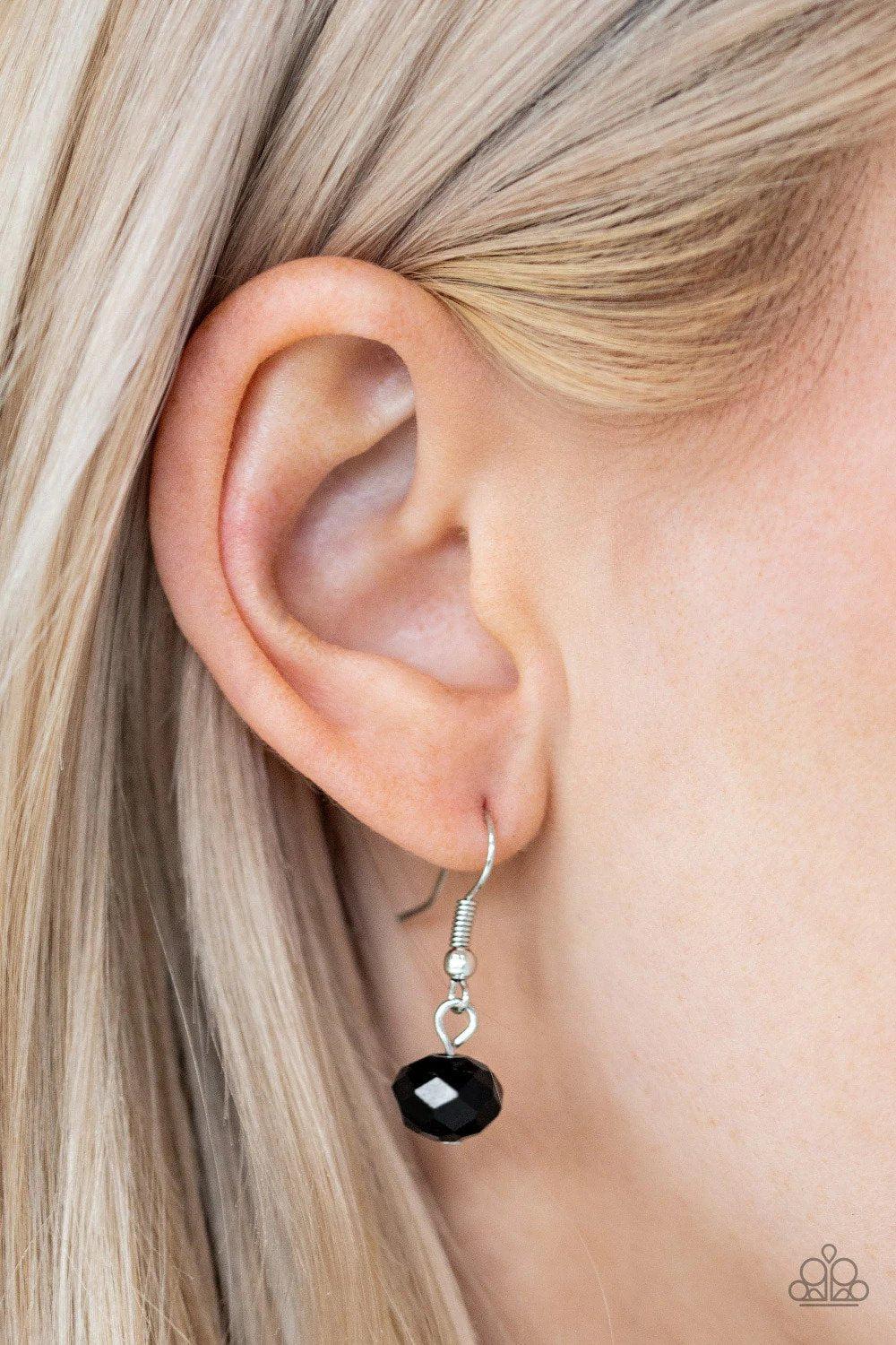 Only For Special Occasions Black Necklace - Paparazzi Accessories - free matching earrings -CarasShop.com - Paparazzi Jewelry by Cara Jewels