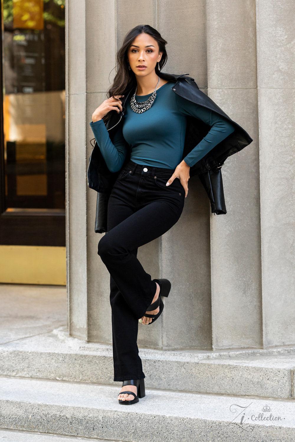 Perceptive 2022 Zi Collection Necklace - Paparazzi Accessories stylized on model in casual dress - CarasShop.com - Paparazzi Jewelry by Cara Jewels