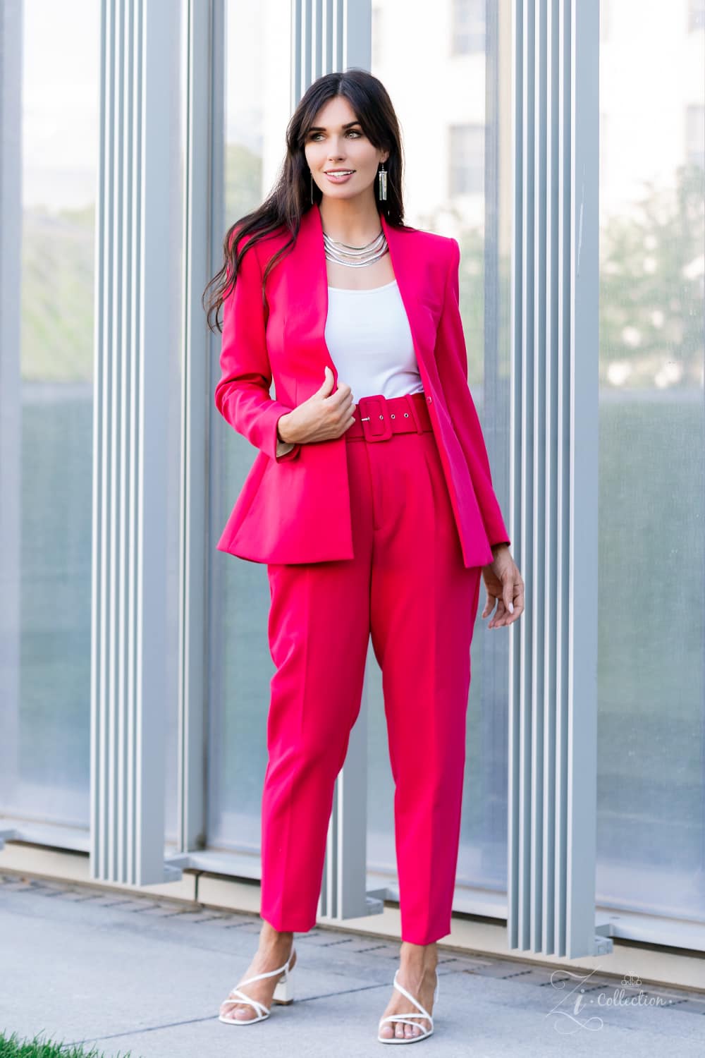 Persuasive 2021 Zi Collection Necklace - Paparazzi Accessories stylized on model in casual dress - CarasShop.com - Paparazzi Jewelry by Cara Jewels