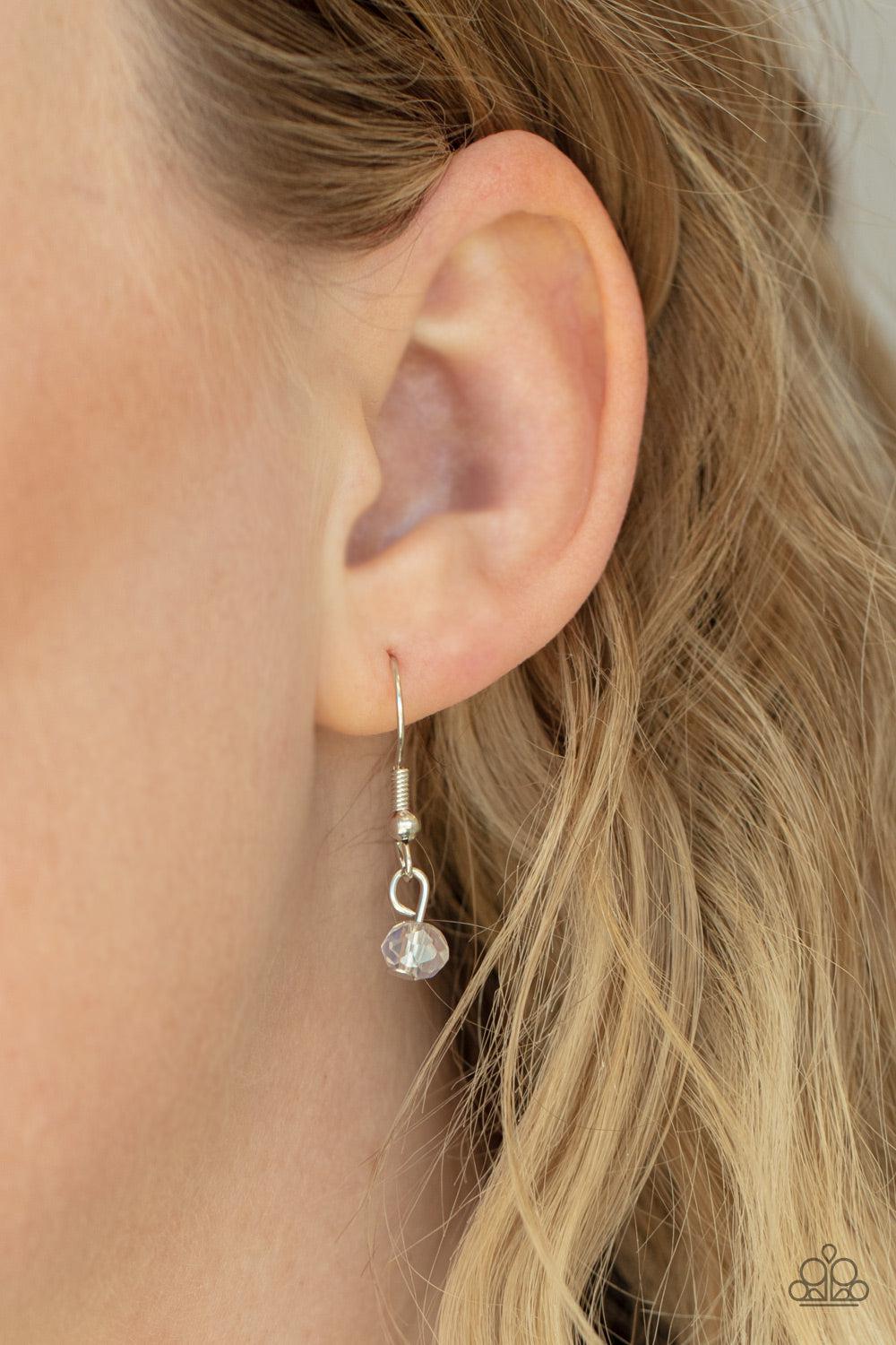 Promoted to Grandma White Inspirational Necklace - Paparazzi Accessories - free matching earrings -CarasShop.com - Paparazzi Jewelry by Cara Jewels