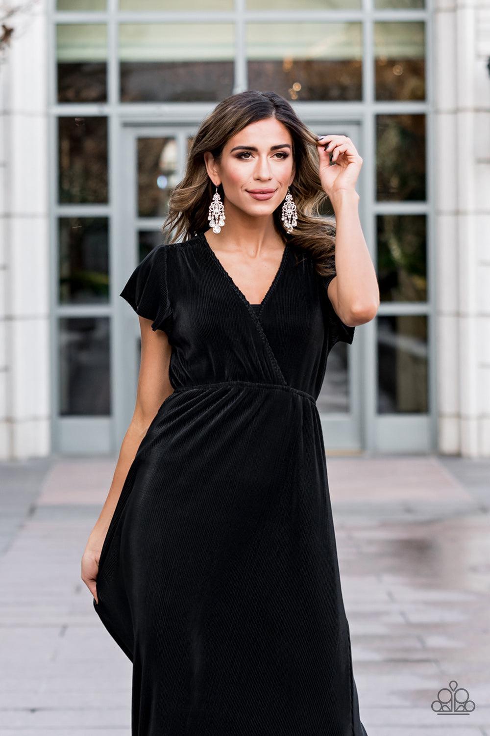 Queen Of All Things Sparkly White Rhinestone Chandelier Earrings - Paparazzi Accessories 2021 EMP Exclusive