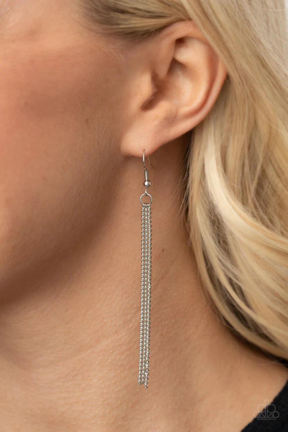 Radical Refinery Red Necklace - Paparazzi Accessories - free matching earrings -CarasShop.com - Paparazzi Jewelry by Cara Jewels