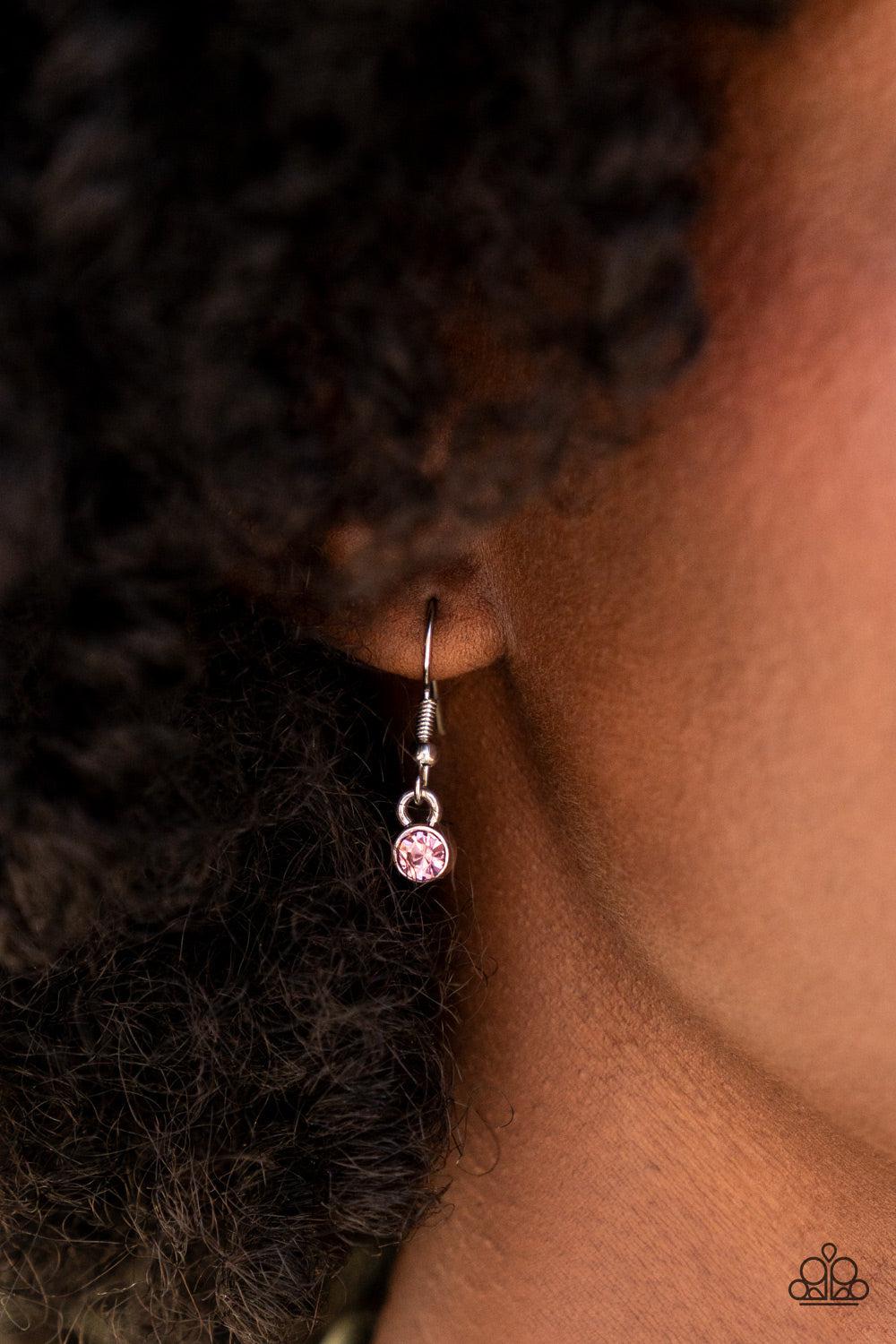 Rainbow Resplendence Multi Rainbow Rhinestone Necklace - Paparazzi Accessories - free matching earrings -CarasShop.com - Paparazzi Jewelry by Cara Jewels