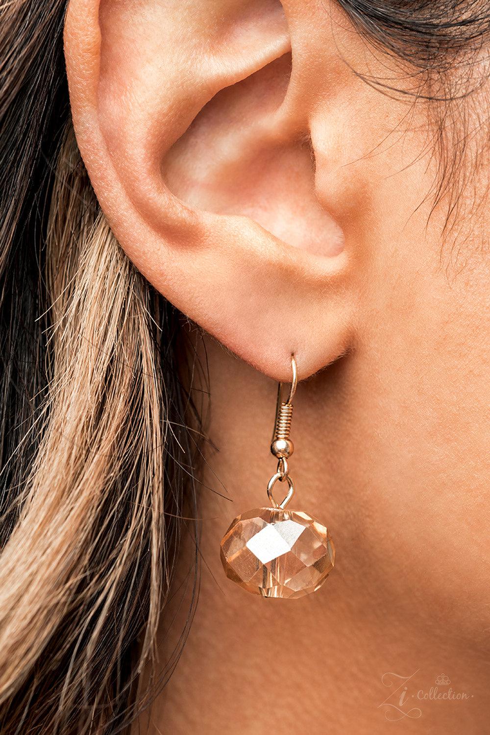 Reminiscent 2022 Zi Collection Necklace - Paparazzi Accessories - free matching earrings -CarasShop.com - Paparazzi Jewelry by Cara Jewels