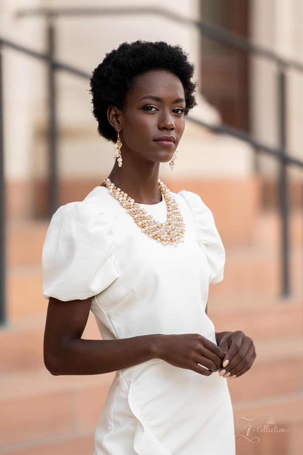 Sentimental 2021 Zi Collection Necklace - Paparazzi Accessories stylized on model in casual dress - CarasShop.com - Paparazzi Jewelry by Cara Jewels