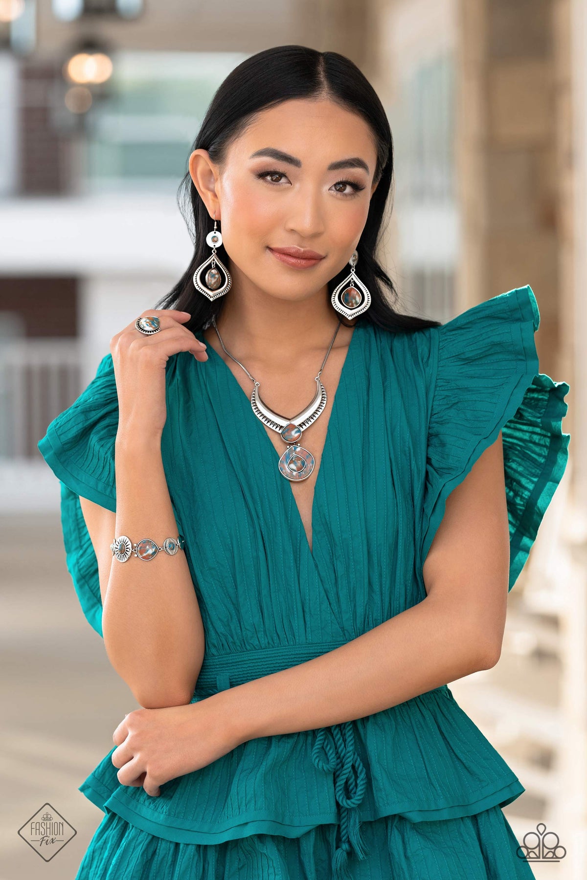 Simply Santa Fe Set - April 2023 - Paparazzi Accessories- Complete Look - CarasShop.com - Paparazzi Jewelry by Cara Jewels