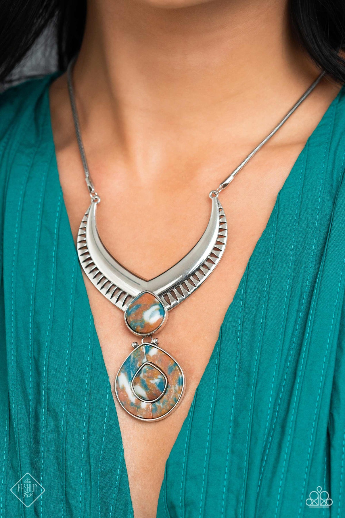 Simply Santa Fe Set - April 2023 - Paparazzi Accessories- Necklace - CarasShop.com - Paparazzi Jewelry by Cara Jewels