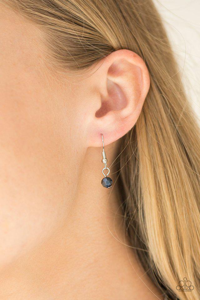 So In Season Blue & Silver Necklace - Paparazzi Accessories - free matching earrings -CarasShop.com - Paparazzi Jewelry by Cara Jewels