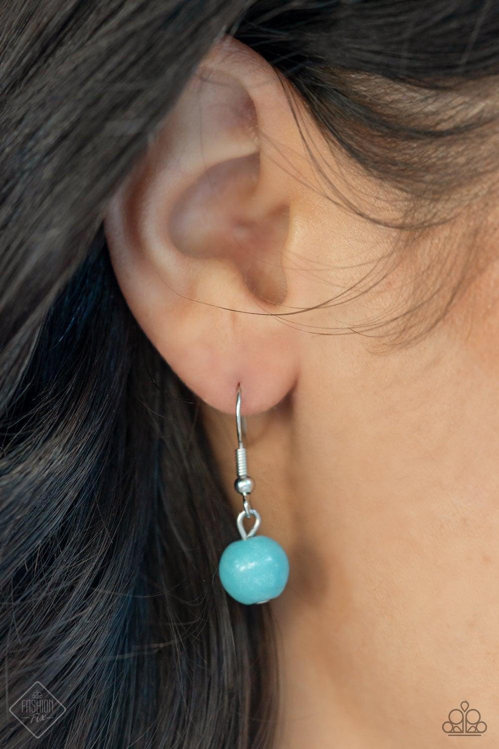 Southwest Paradise Turquoise Blue Stone Necklace - Paparazzi Accessories - free matching earrings -CarasShop.com - Paparazzi Jewelry by Cara Jewels