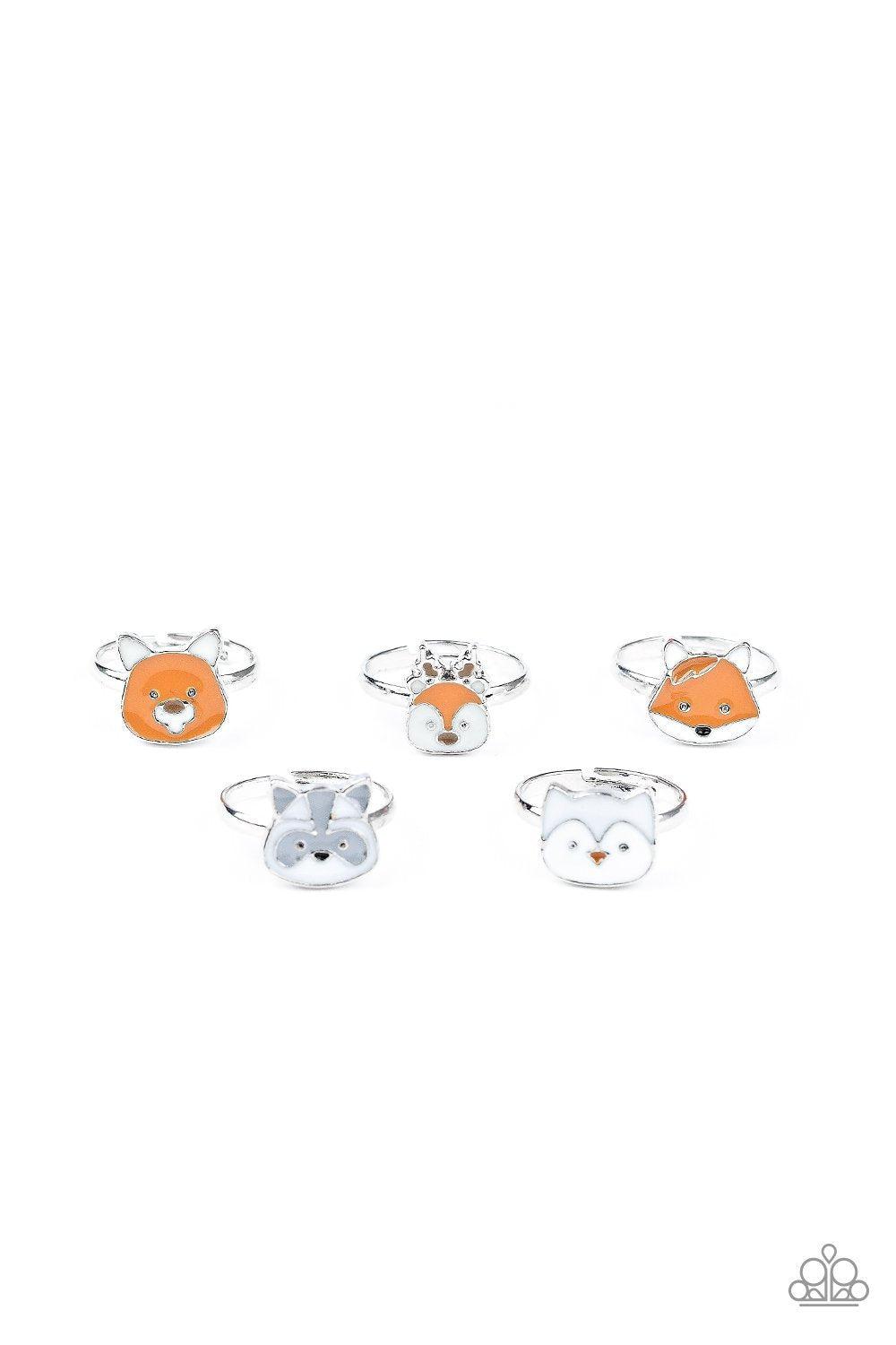 Starlet Shimmer Children's Forest Friends Animal Rings - Paparazzi Accessories (set of 5) - Full set -CarasShop.com - Paparazzi Jewelry by Cara Jewels