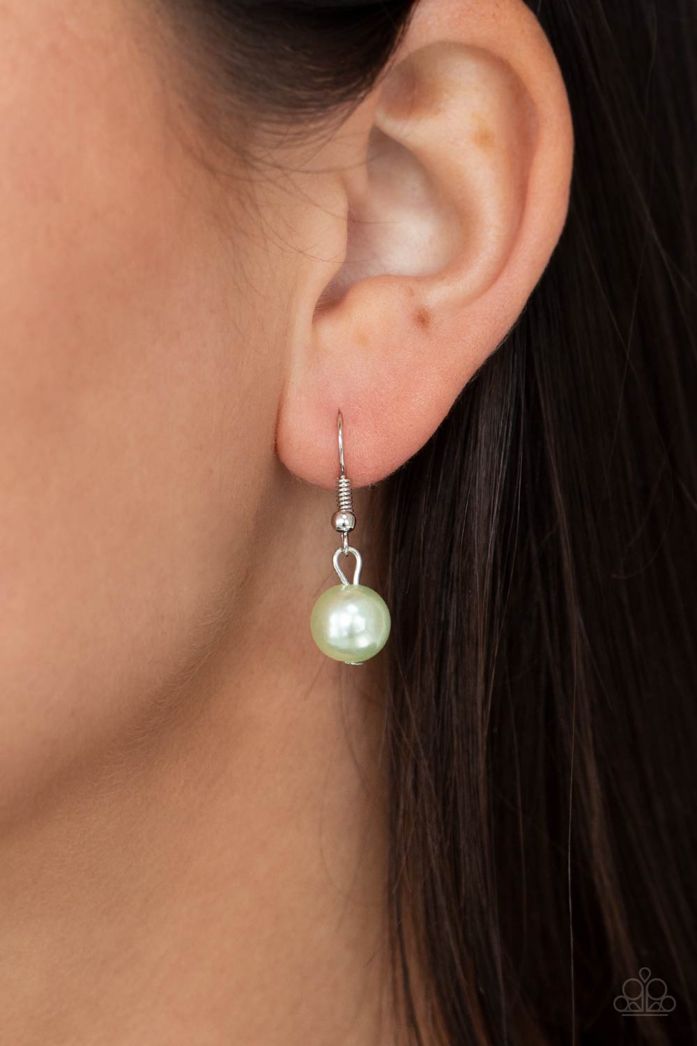 Sublime Awakening Green Necklace - Paparazzi Accessories - free matching earrings -CarasShop.com - Paparazzi Jewelry by Cara Jewels