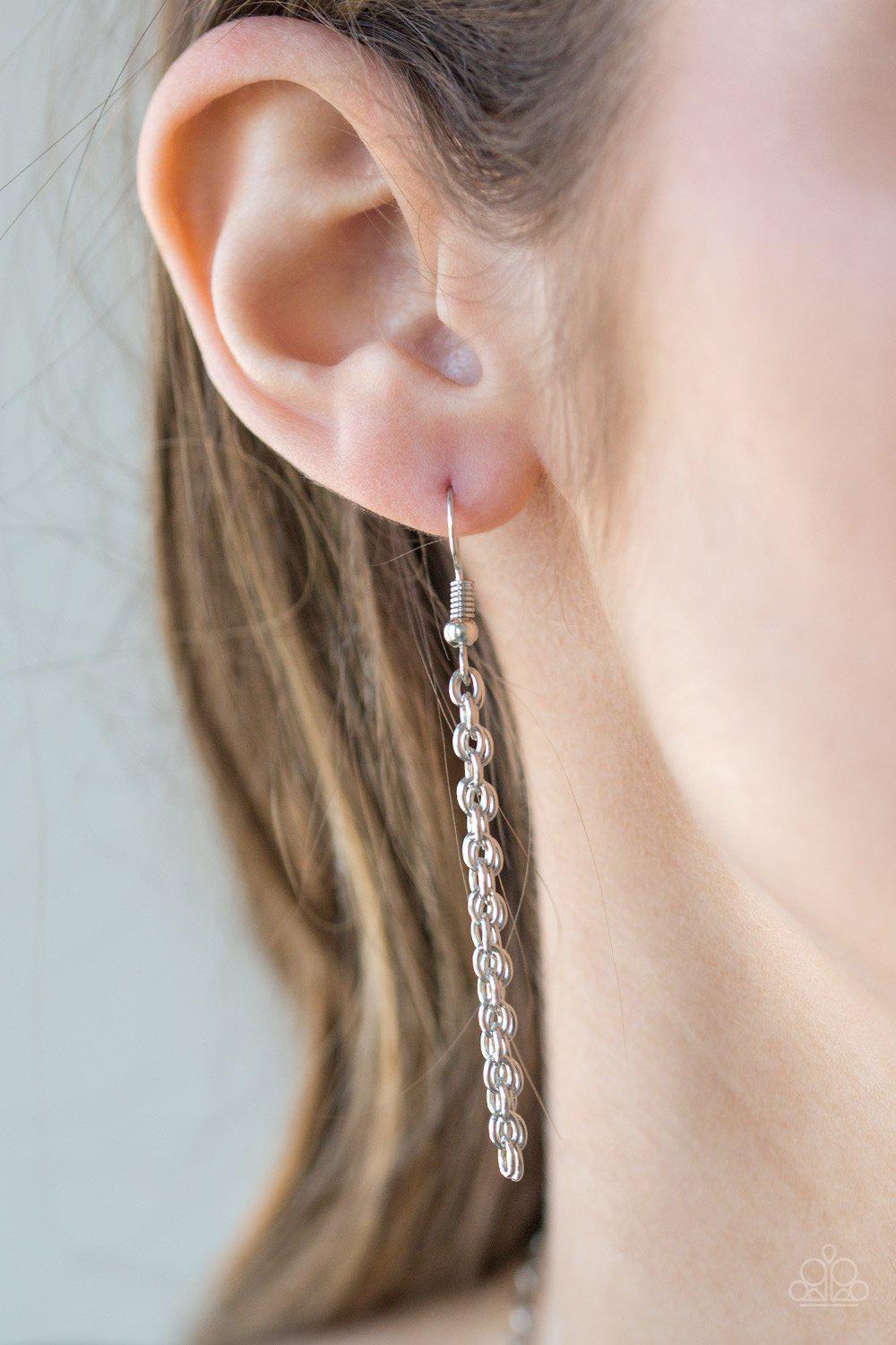 Summer Sunbeam Purple Stone Necklace - Paparazzi Accessories - free matching earrings -CarasShop.com - Paparazzi Jewelry by Cara Jewels