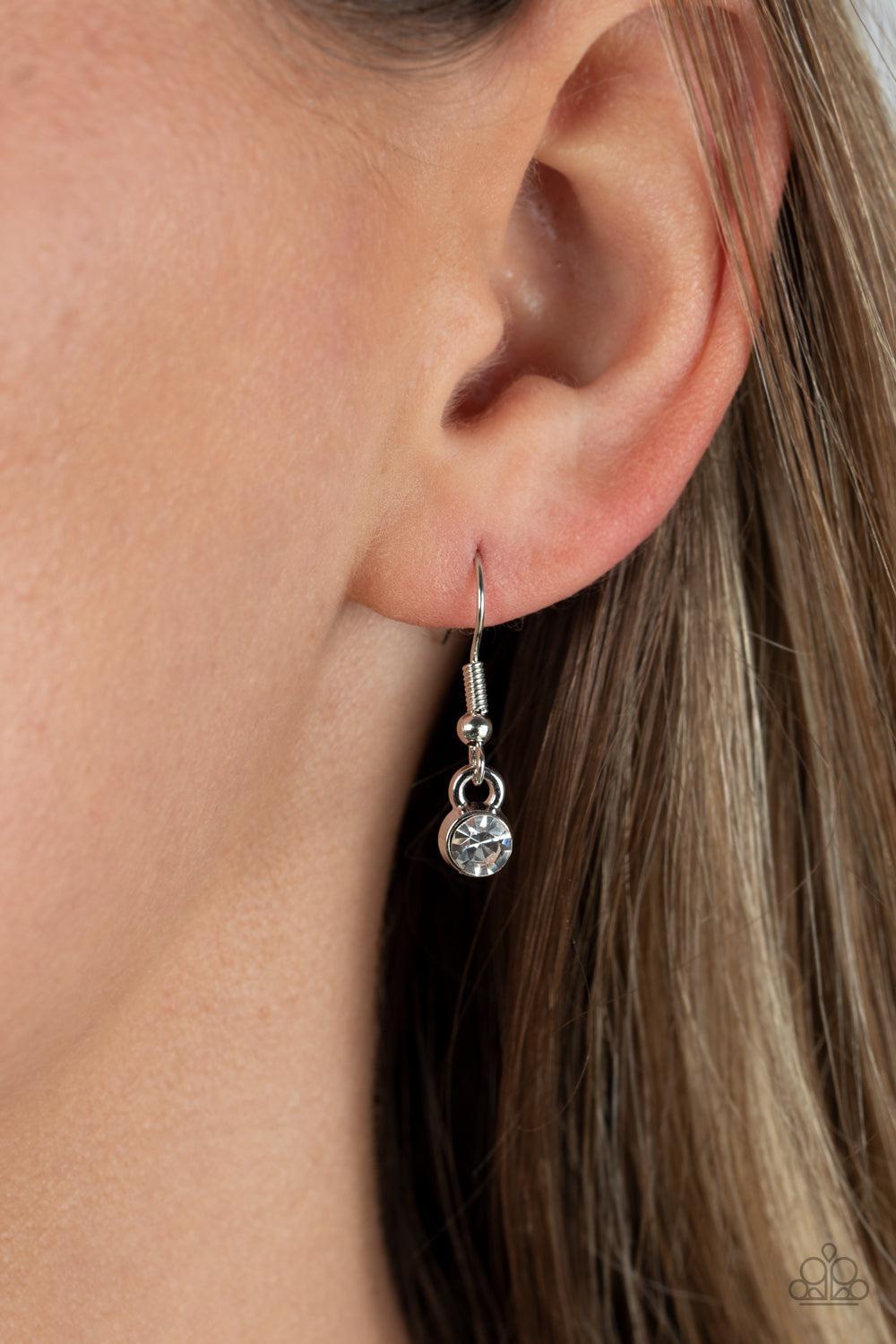 Sweethearts Stroll Multi Iridescent Heart Necklace - Paparazzi Accessories - free matching earrings -CarasShop.com - Paparazzi Jewelry by Cara Jewels