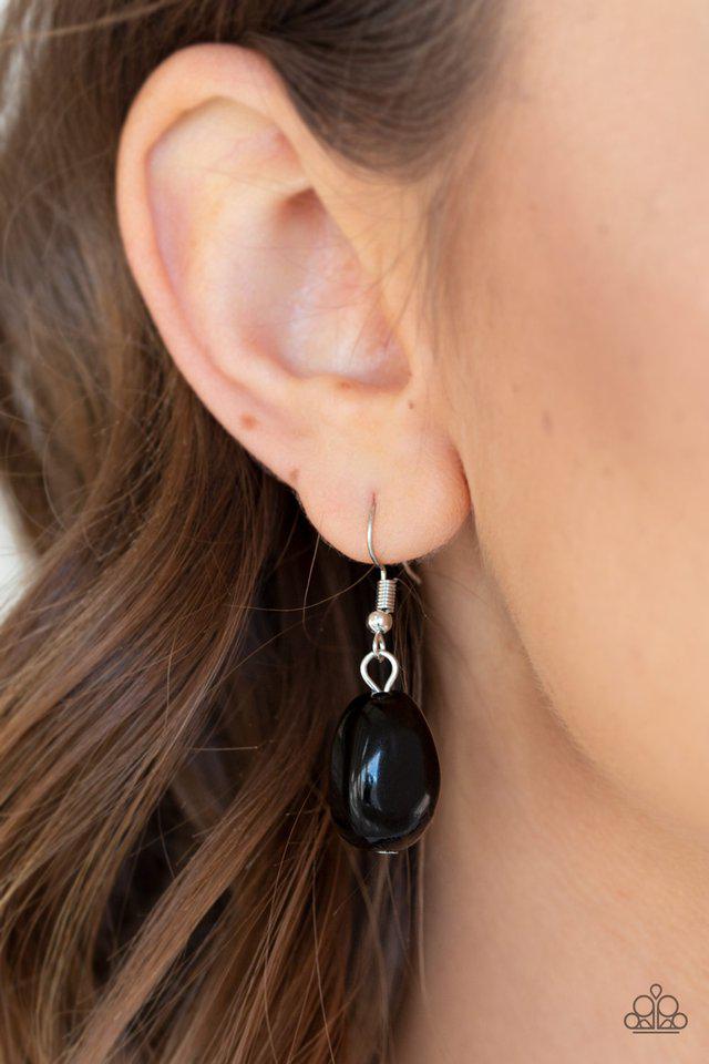 Take the COLOR Wheel Black Necklace - Paparazzi Accessories - free matching earrings -CarasShop.com - Paparazzi Jewelry by Cara Jewels
