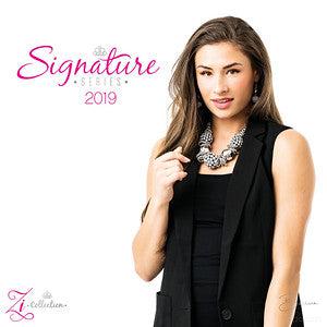 The Barbara 2019 Zi Signature Collection Necklace - Paparazzi Accessories - stylized on model - CarasShop.com - Paparazzi Jewelry by Cara Jewels