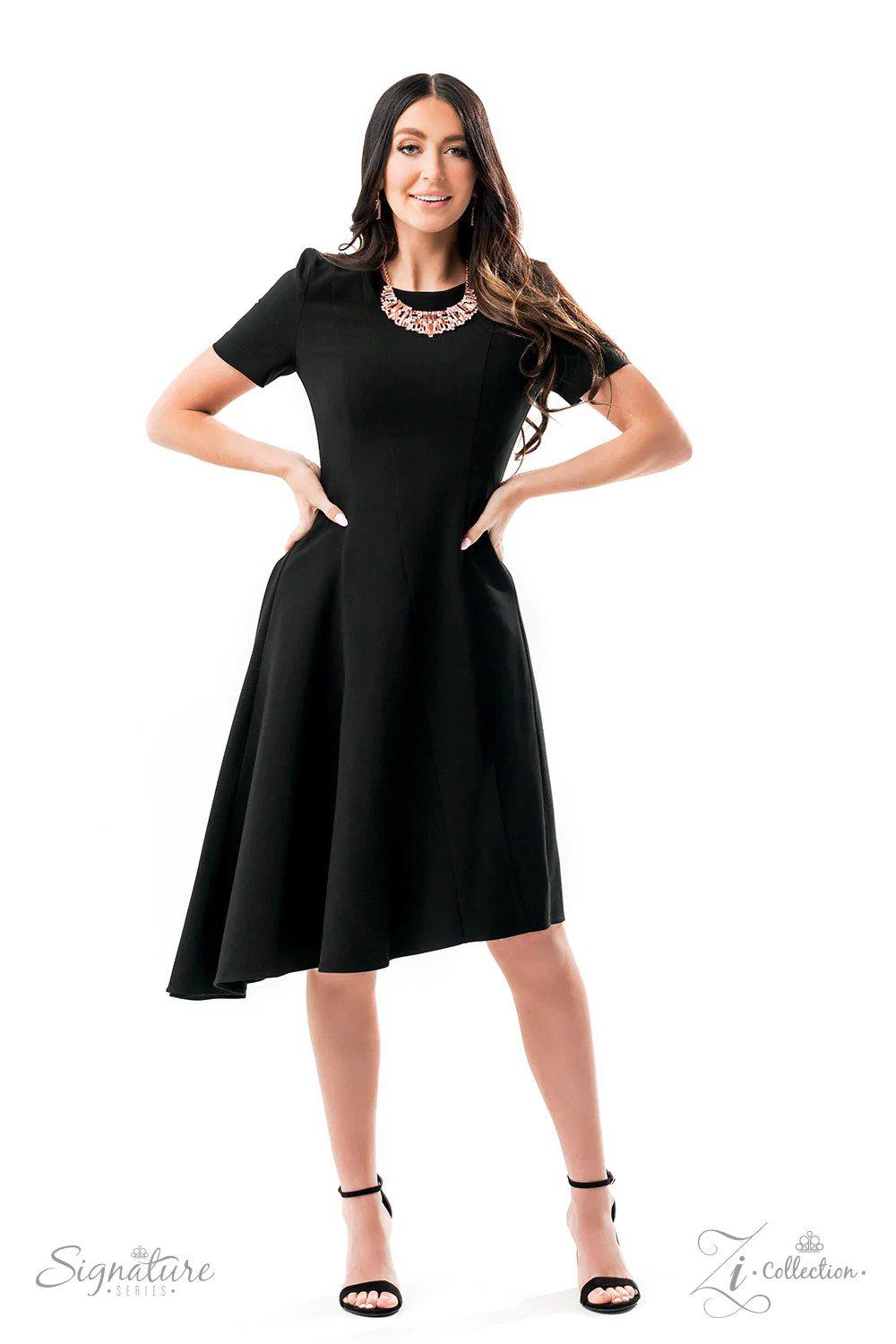 The Deborah 2022 Zi Signature Collection Necklace - Paparazzi Accessories - stylized on model - CarasShop.com - Paparazzi Jewelry by Cara Jewels