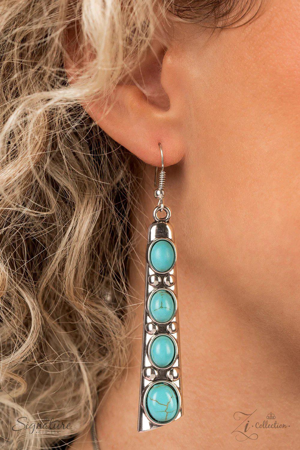 The Ebony 2022 Zi Signature Collection Necklace - Paparazzi Accessories - free matching earrings -CarasShop.com - Paparazzi Jewelry by Cara Jewels