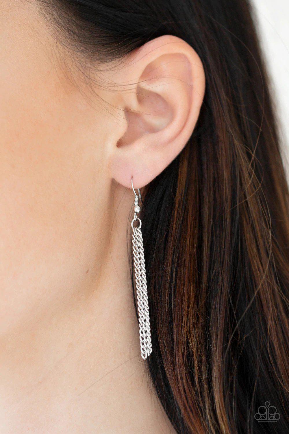 The Pack Leader Black Necklace - Paparazzi Accessories - free matching earrings -CarasShop.com - Paparazzi Jewelry by Cara Jewels