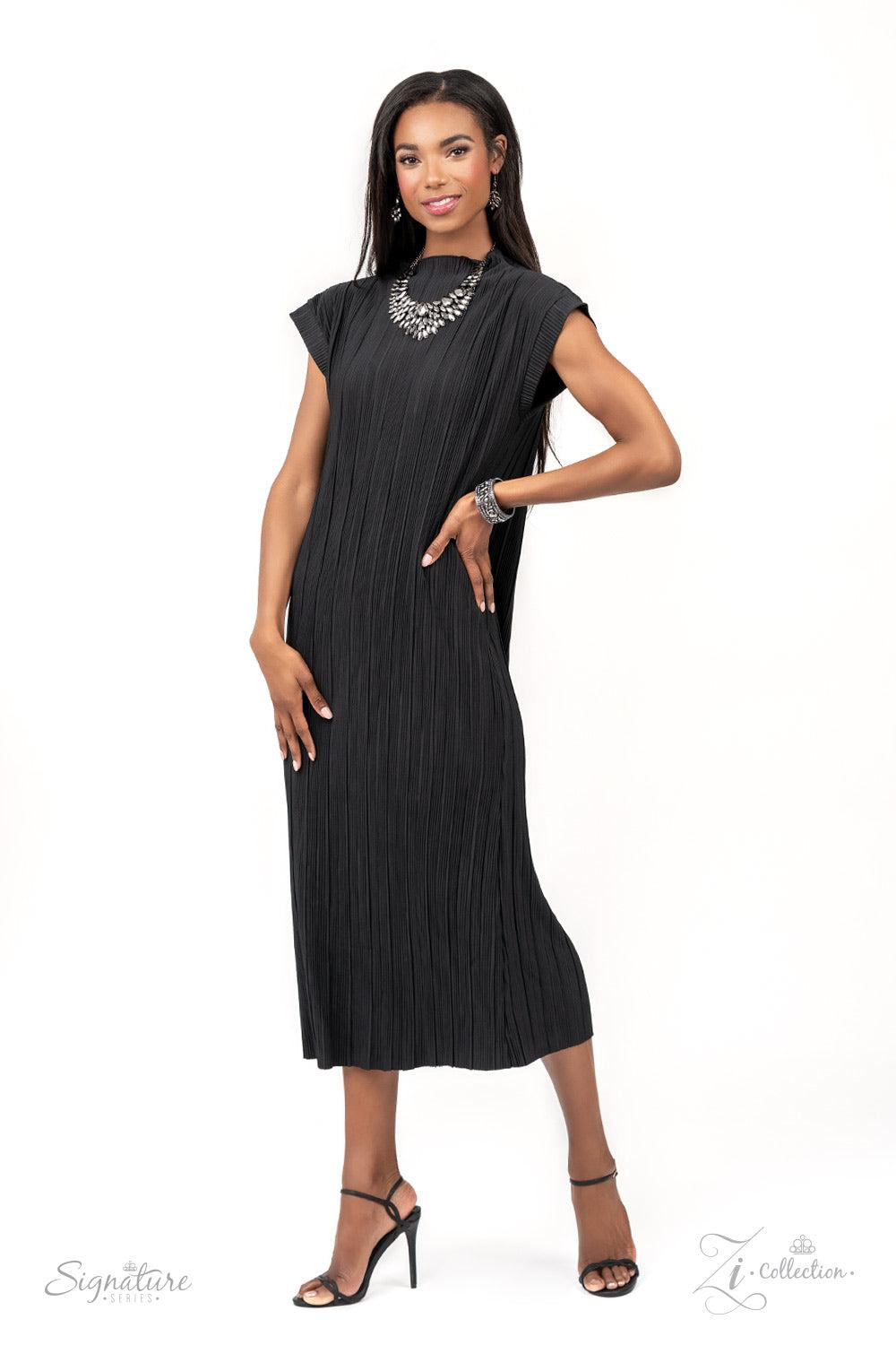 The Tanisha 2021 Zi Signature Collection Necklace - Paparazzi Accessories- Flat Lay -CarasShop.com - Paparazzi Jewelry by Cara Jewels