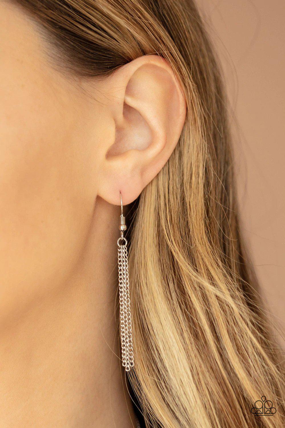 This Land is Your Land Black Stone Necklace - Paparazzi Accessories - free matching earrings -CarasShop.com - Paparazzi Jewelry by Cara Jewels