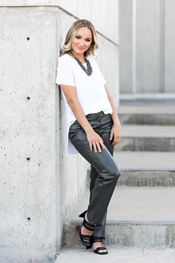 Vivacious 2021 Zi Collection Necklace - Paparazzi Accessories stylized on model in casual dress - CarasShop.com - Paparazzi Jewelry by Cara Jewels