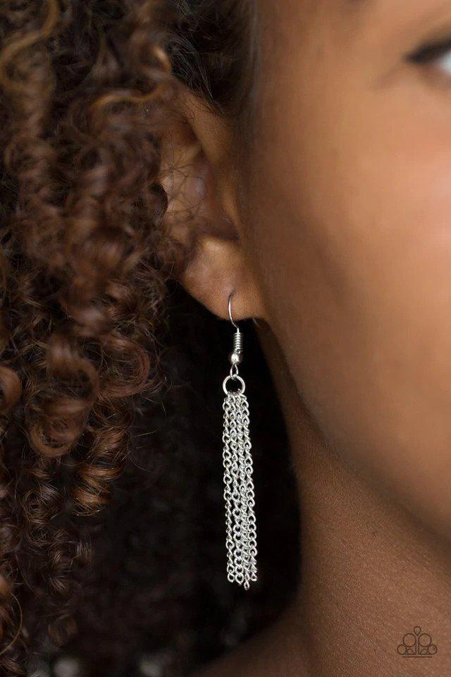 Western Weather Orange Necklace - Paparazzi Accessories - free matching earrings -CarasShop.com - Paparazzi Jewelry by Cara Jewels