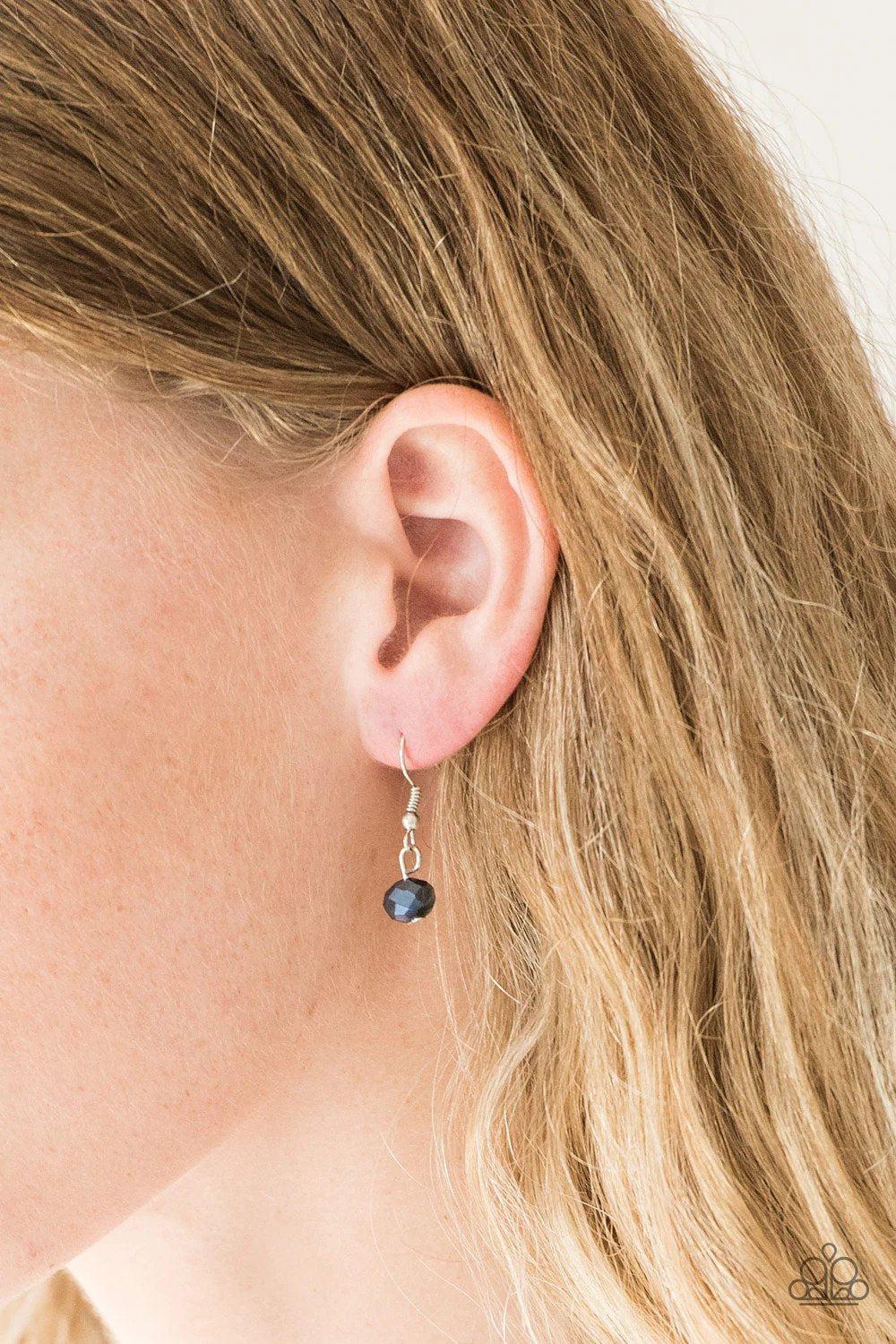 Yacht Tour Blue Necklace - Paparazzi Accessories - free matching earrings -CarasShop.com - Paparazzi Jewelry by Cara Jewels