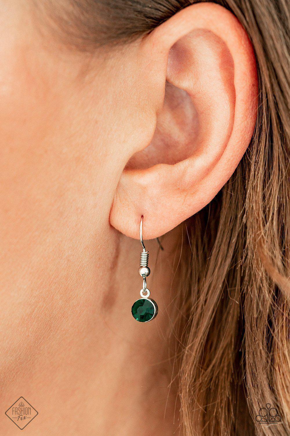 A Good TALISMAN Is Hard To Find Emerald Green Pendant Necklace - Paparazzi Accessories - free matching earrings -CarasShop.com - Paparazzi Jewelry by Cara Jewels