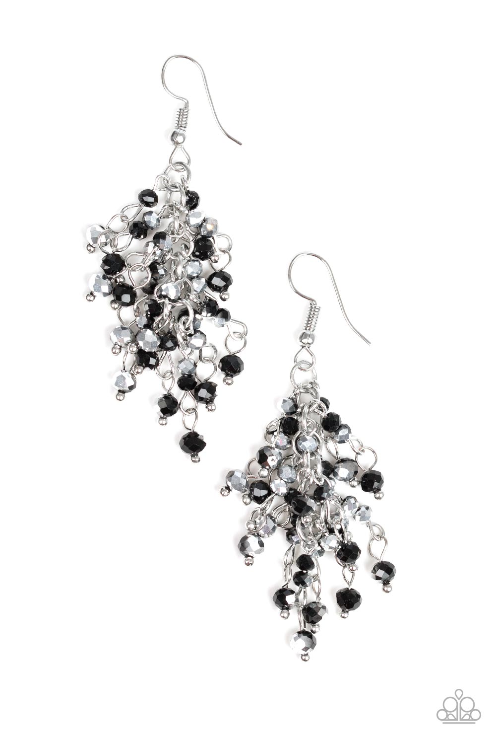 A Taste Of Twilight Black Earrings - Paparazzi Accessories- lightbox - CarasShop.com - Paparazzi Jewelry by Cara Jewels