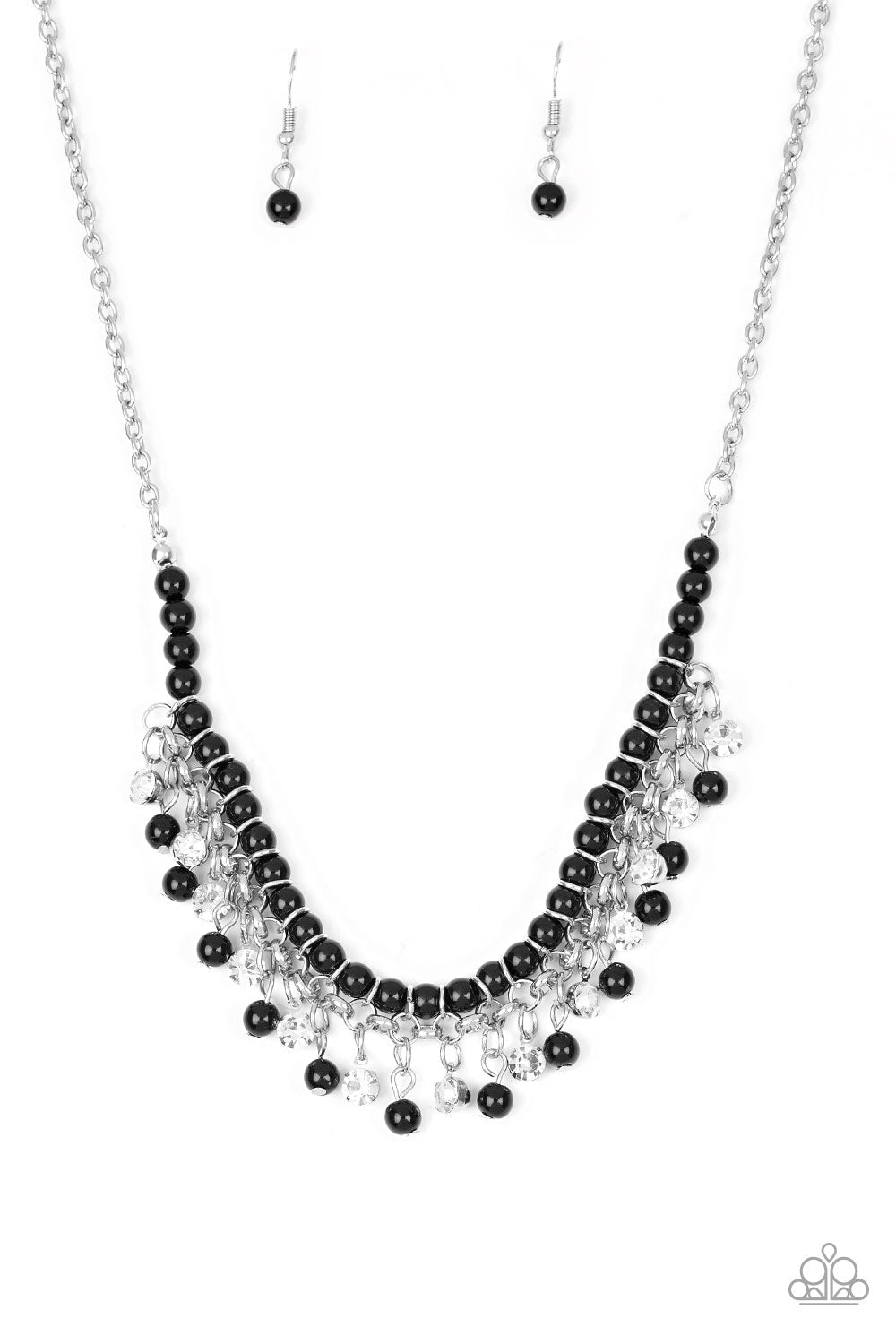 A Touch of CLASSY Black Necklace - Paparazzi Accessories- lightbox - CarasShop.com - Paparazzi Jewelry by Cara Jewels