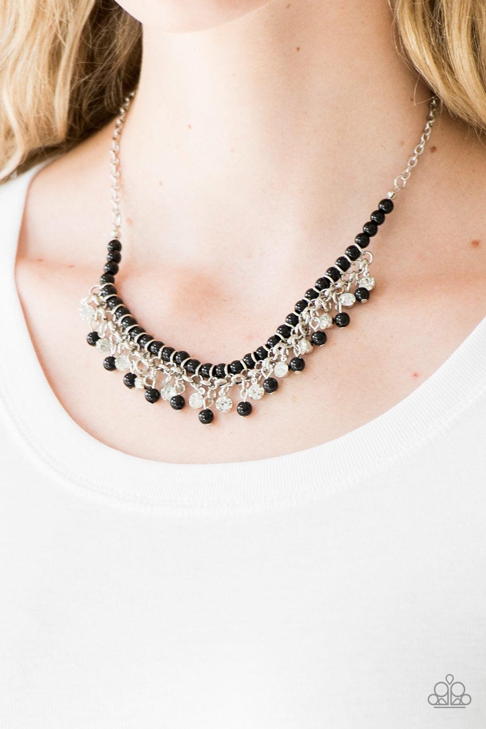 A Touch of CLASSY Black Necklace - Paparazzi Accessories- lightbox - CarasShop.com - Paparazzi Jewelry by Cara Jewels