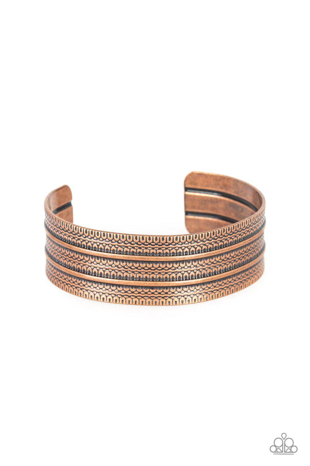 Absolute Amazon Copper Bracelet - Paparazzi Accessories- lightbox - CarasShop.com - Paparazzi Jewelry by Cara Jewels