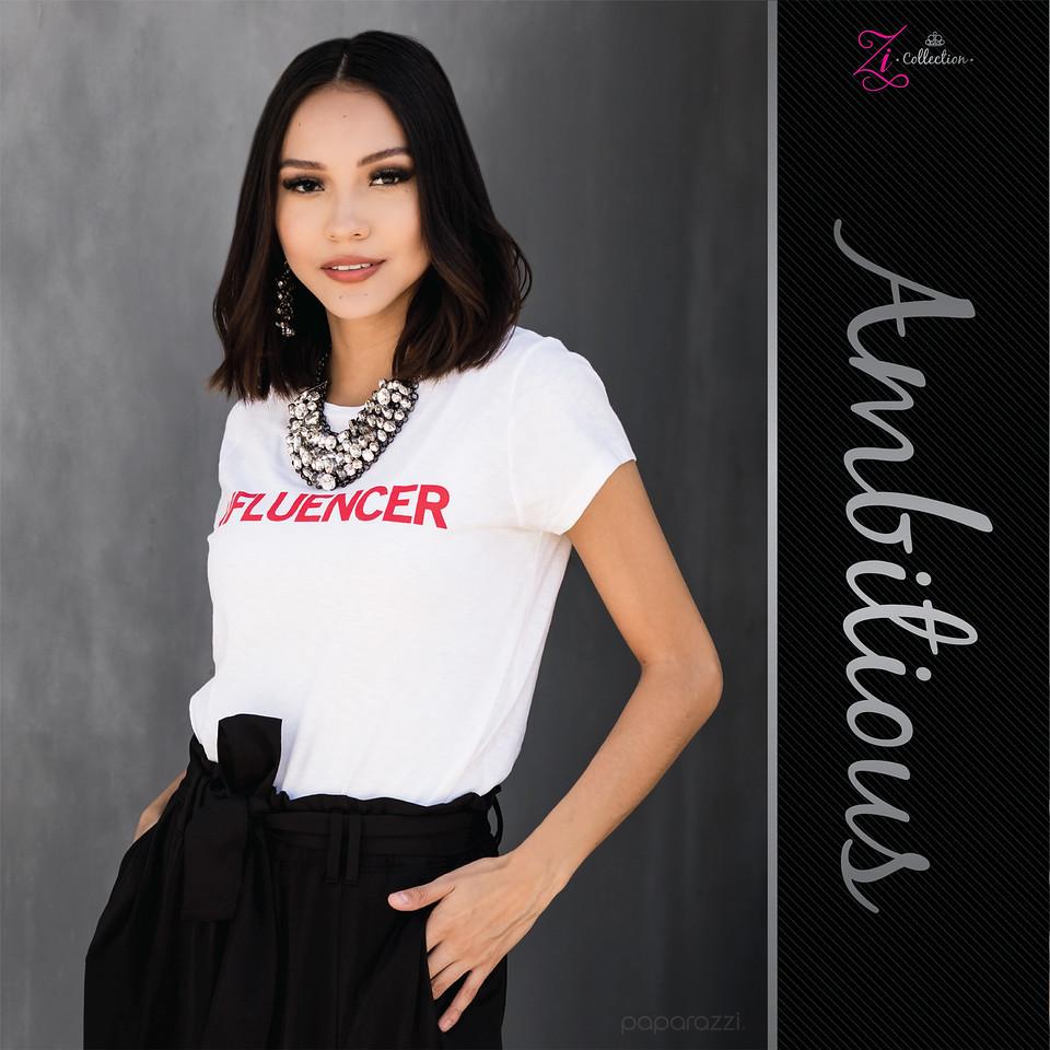 Ambitious 2020 Zi Collection Necklace - Paparazzi Accessories - free matching earrings -CarasShop.com - Paparazzi Jewelry by Cara Jewels