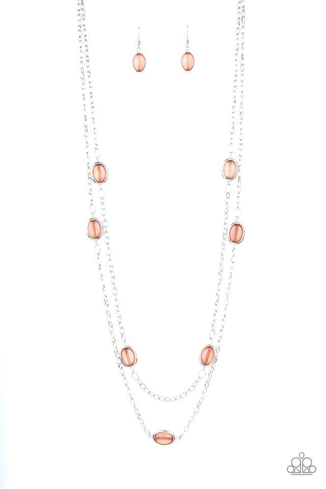 Back For More Brown and Silver Necklace - Paparazzi Accessories- lightbox - CarasShop.com - Paparazzi Jewelry by Cara Jewels