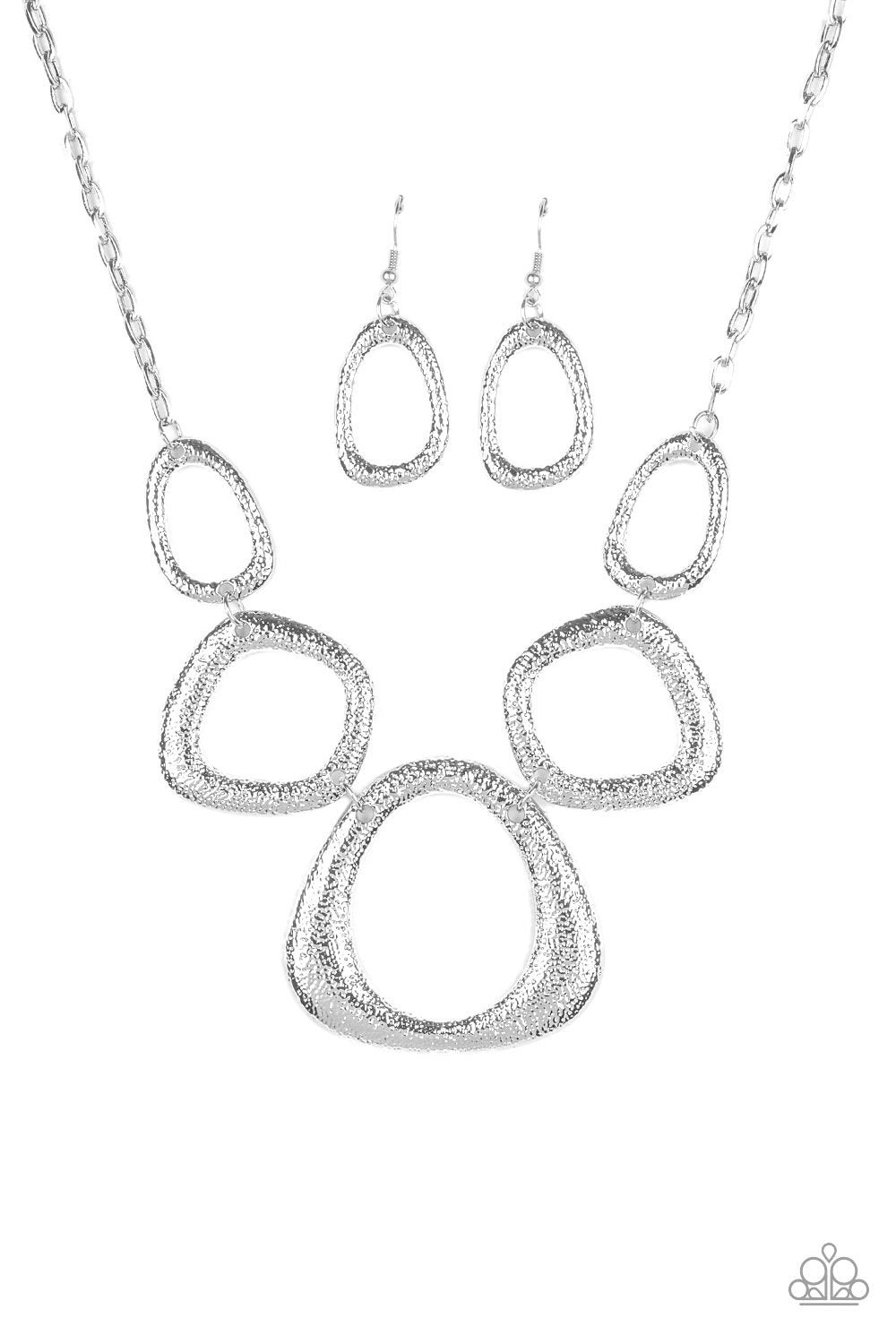 Backstreet Bandit Silver Necklace - Paparazzi Accessories- lightbox - CarasShop.com - Paparazzi Jewelry by Cara Jewels
