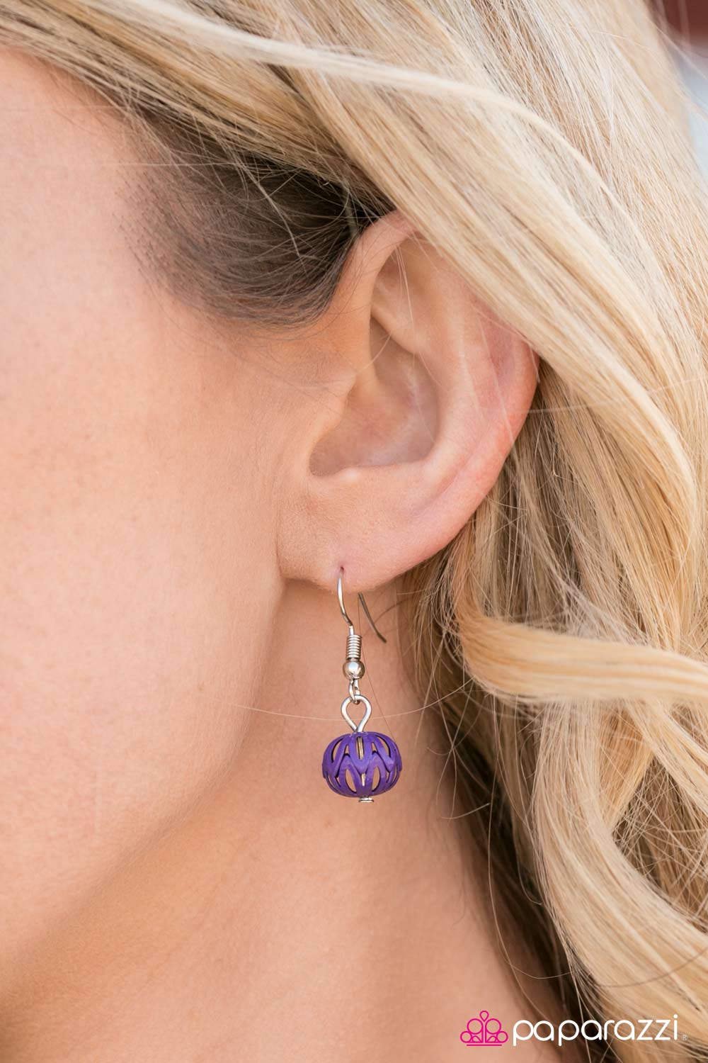 Balloon Ride Multi Pink, Purple and Silver Necklace - Paparazzi Accessories - free matching earrings -CarasShop.com - Paparazzi Jewelry by Cara Jewels