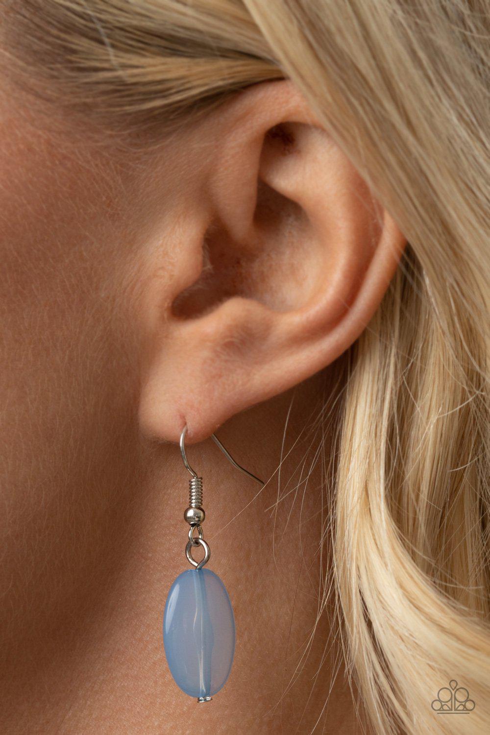 Beachside Boardwalk Multi-color Blue and Orange Necklace - Paparazzi Accessories - free matching earrings -CarasShop.com - Paparazzi Jewelry by Cara Jewels