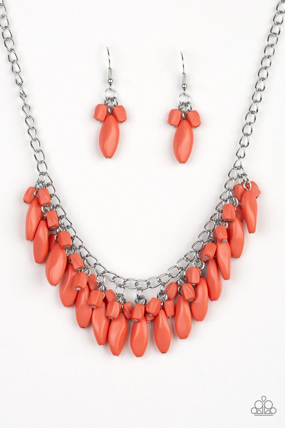Bead Binge Coral Necklace - Paparazzi Accessories- lightbox - CarasShop.com - Paparazzi Jewelry by Cara Jewels
