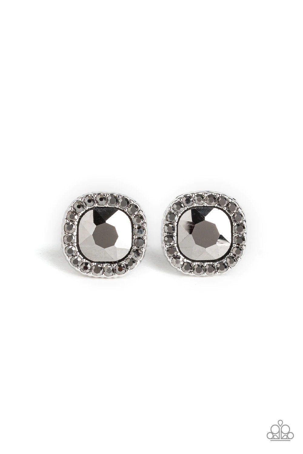 Bling Tastic! Silver Earrings - Paparazzi Accessories- lightbox - CarasShop.com - Paparazzi Jewelry by Cara Jewels